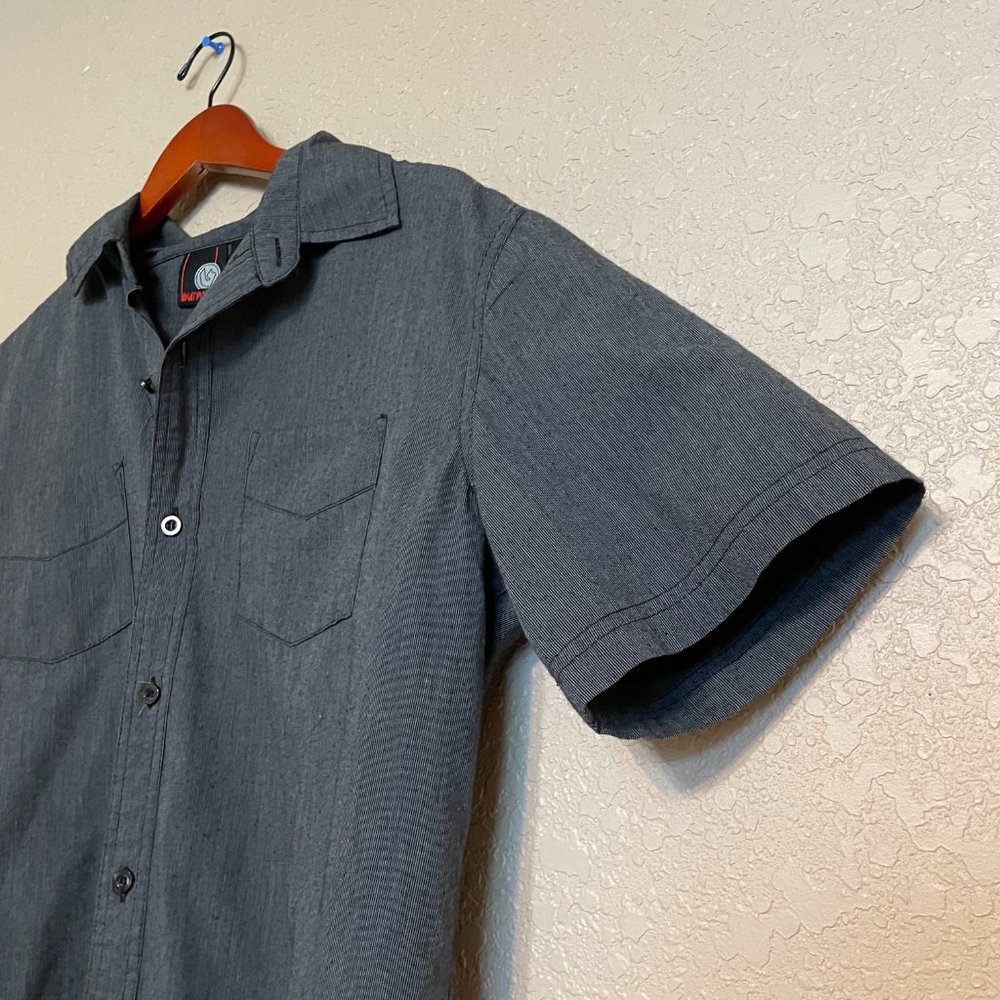 Burnside Short Sleeve Button Down Shirt - Gray - image 7